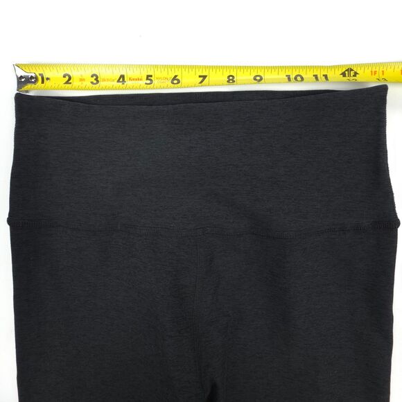 BEYOND YOGA Spacedye Cropped Leggings Black Charcoal Athleisure Lounge Sporty - Picture 3 of 7